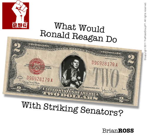 What Would Ronald Reagan Do with Striking Senators?