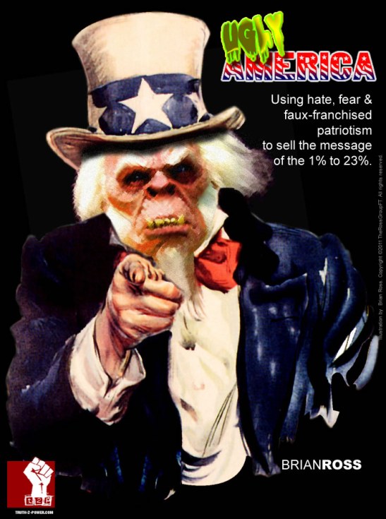 Ugly America: How the Far Right uses Fear, Hate, and Faux-Franchised Patriotism to Sell the Message of the 1% to 23%
