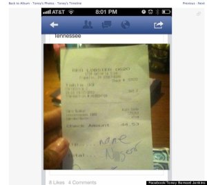 Racist Receipt